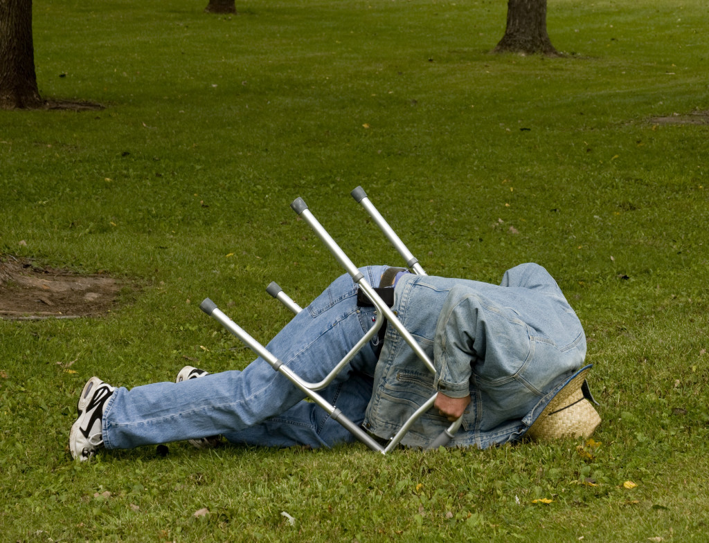 Person Tripping Over