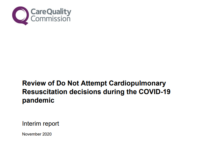 Unprecedented pressure led to blanket DNACPR decisions during COVID