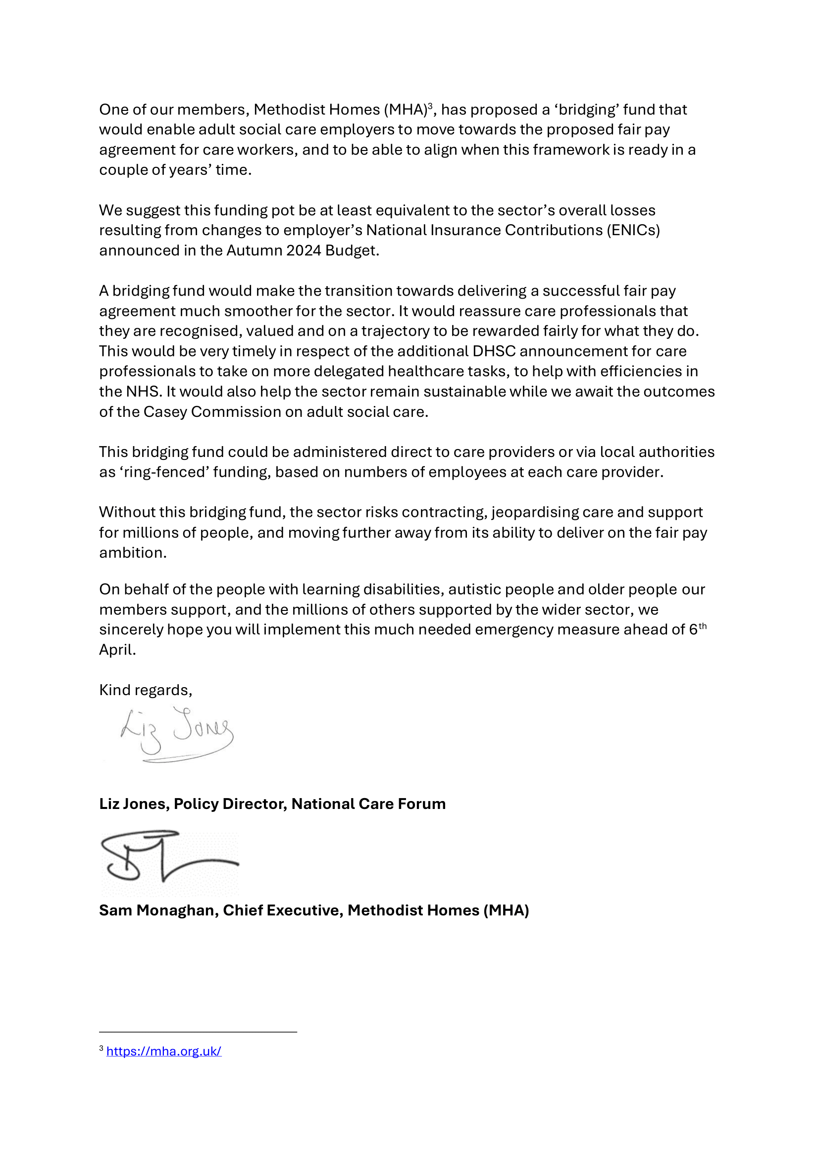 Care organisations pen open letter to Chancellor of the Exchequer ...
